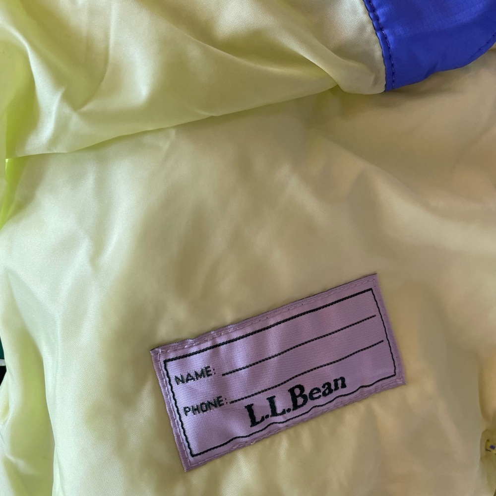 L.L. Bean Glacier Summit Waterproof Ski Jacket Blue Thinsulate Youth Large 14-16 - Picture 8 of 11